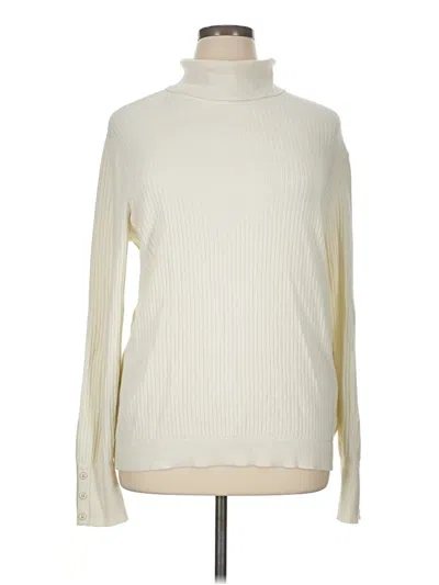 Pre-owned Talbots Turtleneck Sweater In Ivory