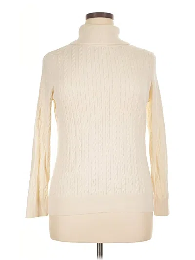 Pre-owned Talbots Turtleneck Sweater In Ivory