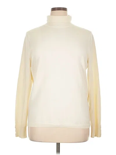 Pre-owned Talbots Turtleneck Sweater In Ivory