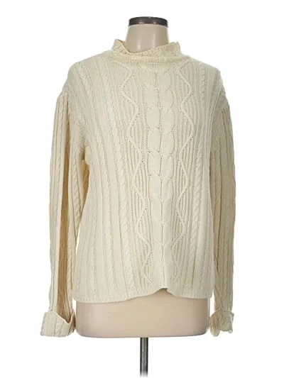 Pre-owned Talbots Turtleneck Sweater In Ivory