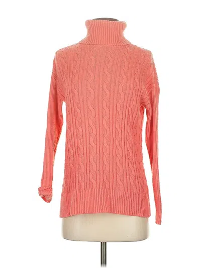 Pre-owned Talbots Turtleneck Sweater In Orange