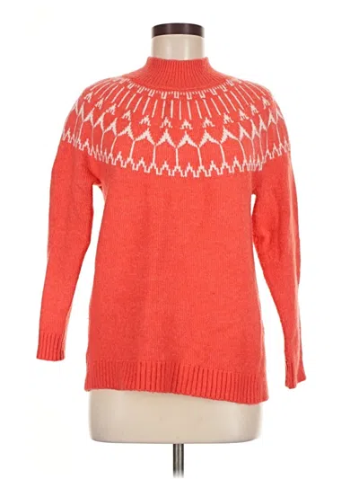 Pre-owned Talbots Turtleneck Sweater In Orange