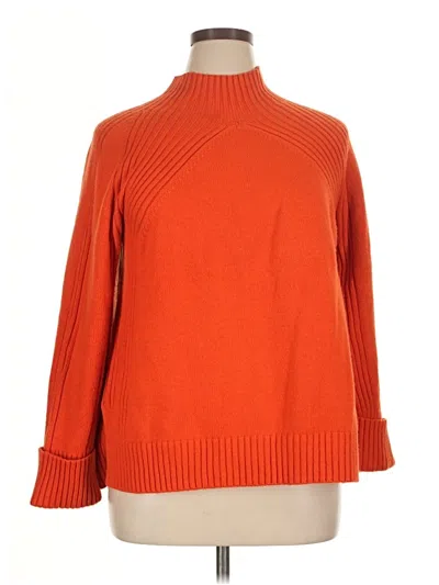 Pre-owned Talbots Turtleneck Sweater In Orange