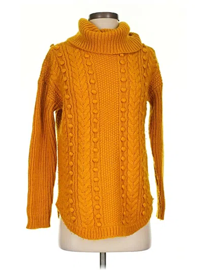 Pre-owned Talbots Turtleneck Sweater In Orange