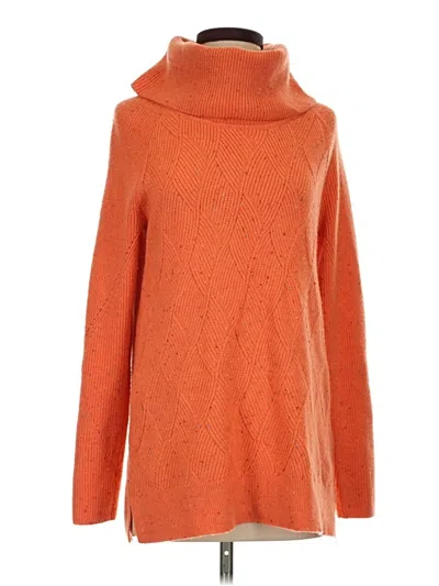 Pre-owned Talbots Turtleneck Sweater In Orange