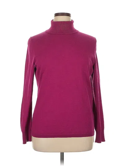 Pre-owned Talbots Turtleneck Sweater In Pink