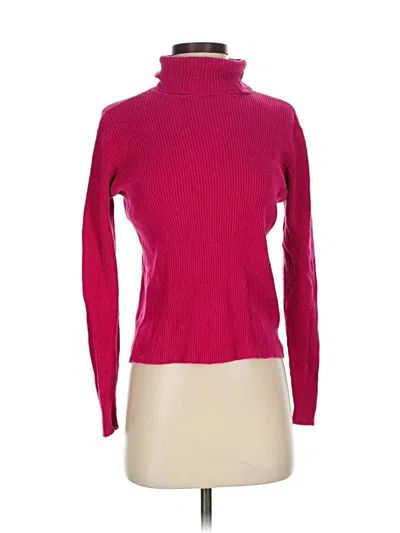 Pre-owned Talbots Turtleneck Sweater In Pink