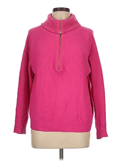 Pre-owned Talbots Turtleneck Sweater In Pink