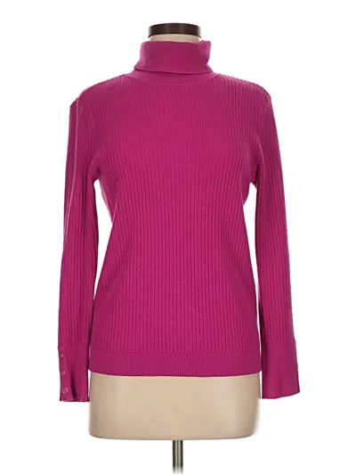Pre-owned Talbots Turtleneck Sweater In Pink