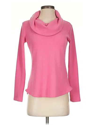 Pre-owned Talbots Turtleneck Sweater In Pink