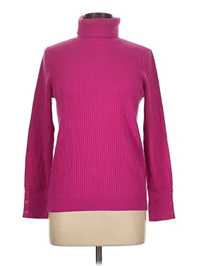 Pre-owned Talbots Turtleneck Sweater In Pink