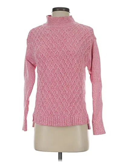 Pre-owned Talbots Turtleneck Sweater In Pink