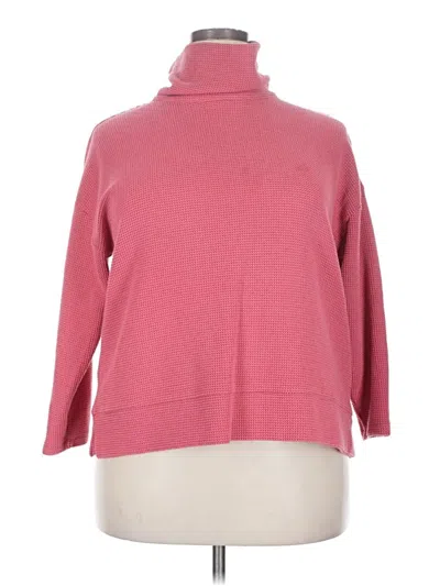 Pre-owned Talbots Turtleneck Sweater In Pink