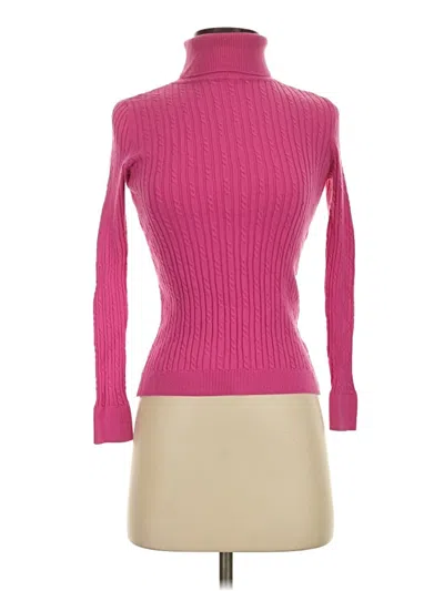 Pre-owned Talbots Turtleneck Sweater In Pink