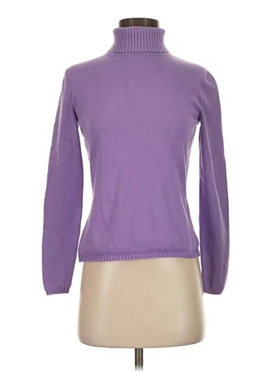 Pre-owned Talbots Turtleneck Sweater In Purple