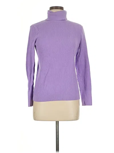 Pre-owned Talbots Turtleneck Sweater In Purple