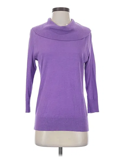 Pre-owned Talbots Turtleneck Sweater In Purple