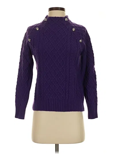 Pre-owned Talbots Turtleneck Sweater In Purple