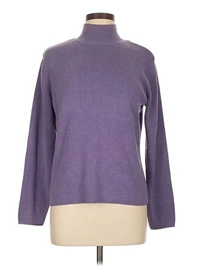 Pre-owned Talbots Turtleneck Sweater In Purple