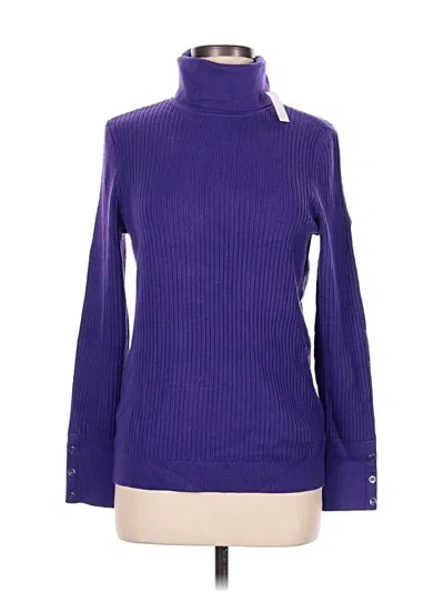 Pre-owned Talbots Turtleneck Sweater In Purple