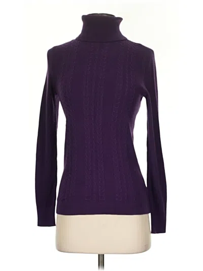 Pre-owned Talbots Turtleneck Sweater In Purple
