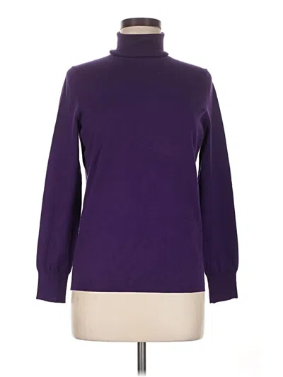 Pre-owned Talbots Turtleneck Sweater In Purple