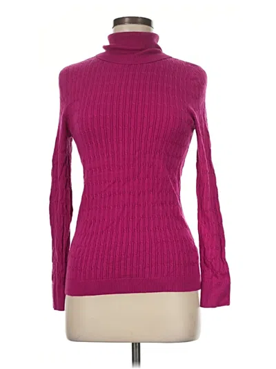 Pre-owned Talbots Turtleneck Sweater In Purple