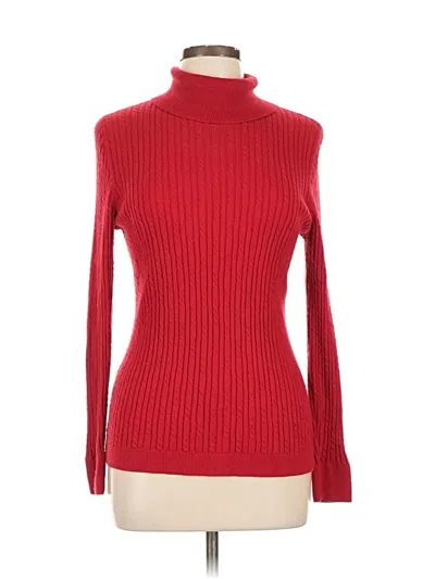 Pre-owned Talbots Turtleneck Sweater In Red