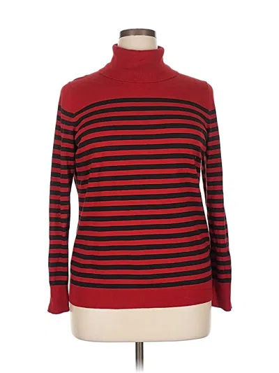 Pre-owned Talbots Turtleneck Sweater In Red