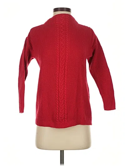 Pre-owned Talbots Turtleneck Sweater In Red