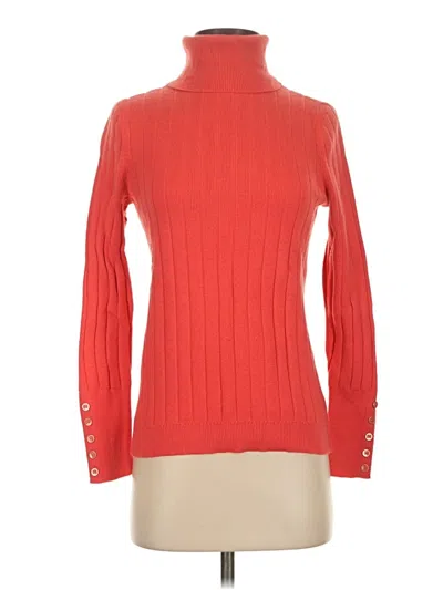 Pre-owned Talbots Turtleneck Sweater In Red