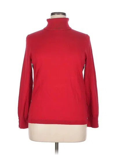 Pre-owned Talbots Turtleneck Sweater In Red