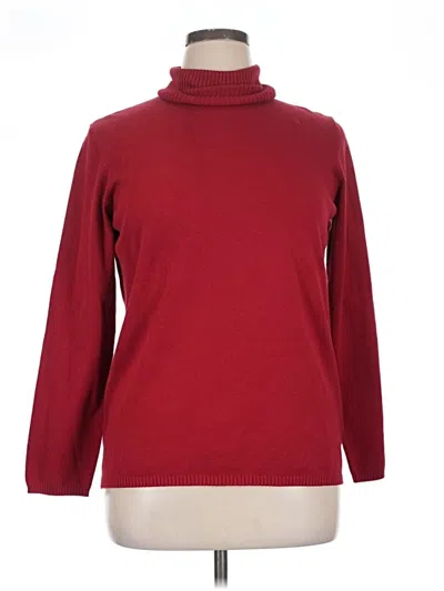 Pre-owned Talbots Turtleneck Sweater In Red