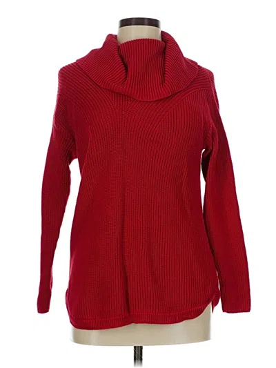 Pre-owned Talbots Turtleneck Sweater In Red