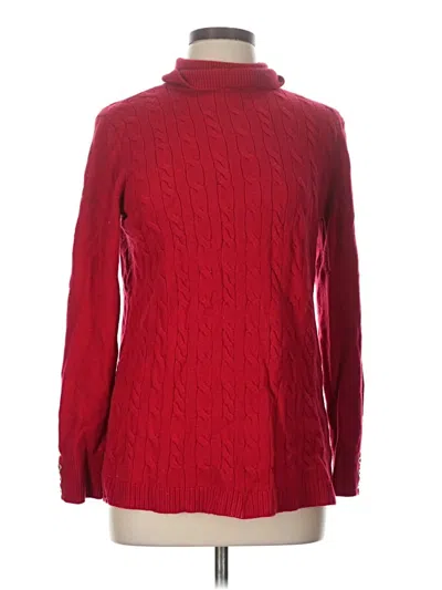 Pre-owned Talbots Turtleneck Sweater In Red