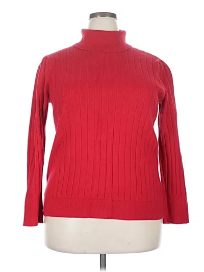 Pre-owned Talbots Turtleneck Sweater In Red
