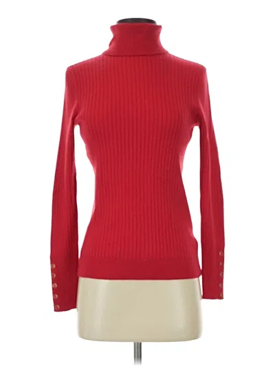 Pre-owned Talbots Turtleneck Sweater In Red