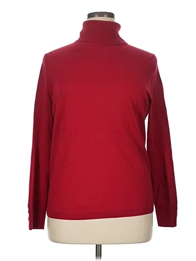 Pre-owned Talbots Turtleneck Sweater In Red