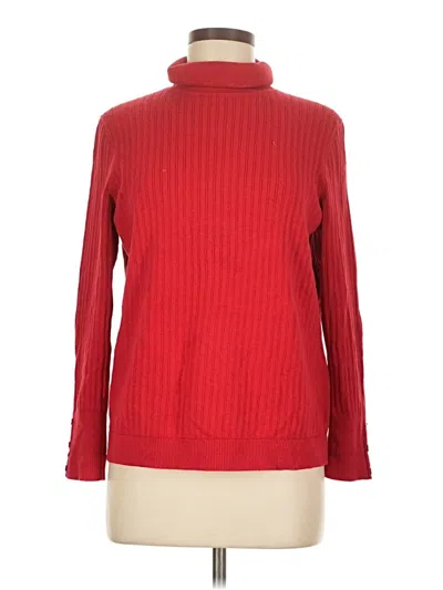 Pre-owned Talbots Turtleneck Sweater In Red