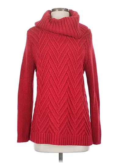 Pre-owned Talbots Turtleneck Sweater In Red