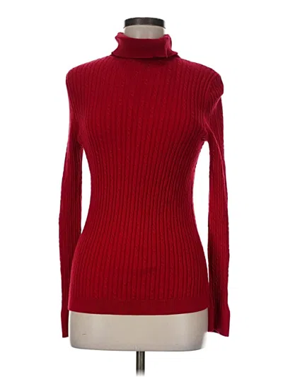 Pre-owned Talbots Turtleneck Sweater In Red