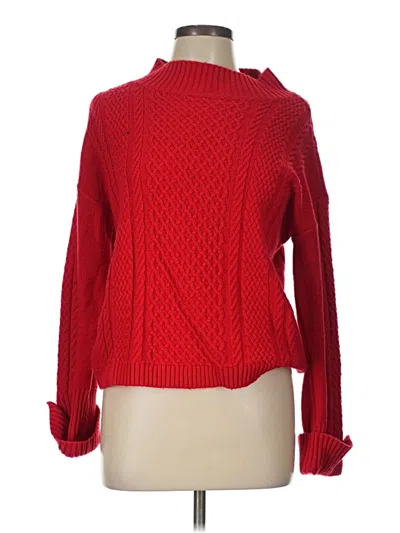 Pre-owned Talbots Turtleneck Sweater In Red