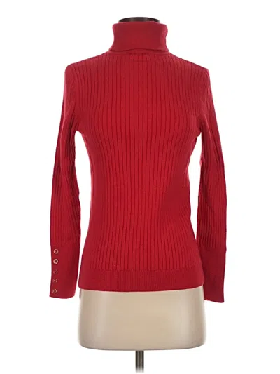 Pre-owned Talbots Turtleneck Sweater In Red