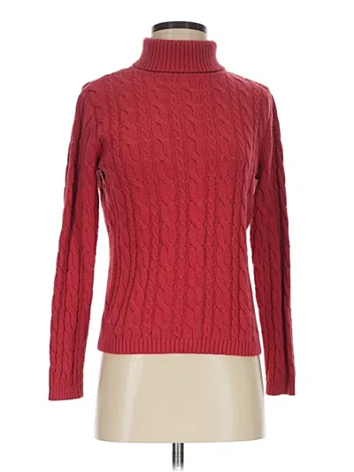 Pre-owned Talbots Turtleneck Sweater In Red