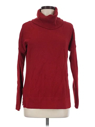 Pre-owned Talbots Turtleneck Sweater In Red
