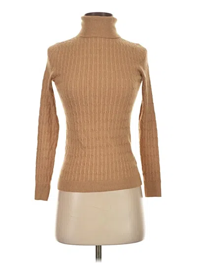Pre-owned Talbots Turtleneck Sweater In Tan