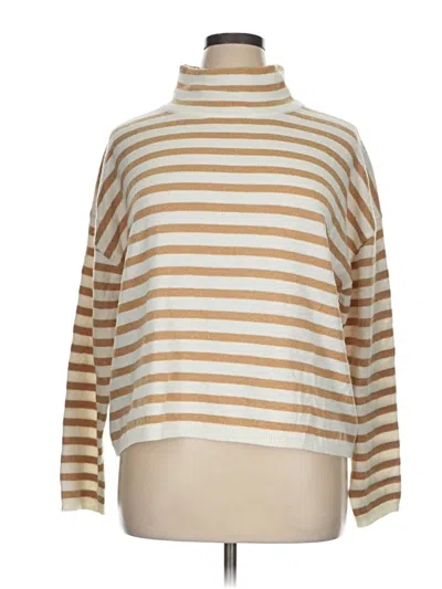 Pre-owned Talbots Turtleneck Sweater In Tan