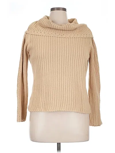 Pre-owned Talbots Turtleneck Sweater In Tan