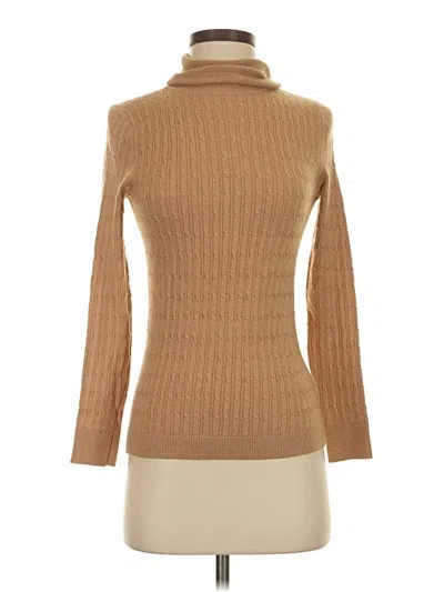 Pre-owned Talbots Turtleneck Sweater In Tan
