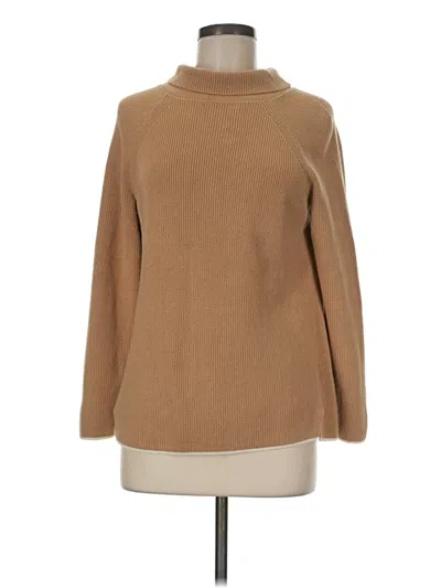 Pre-owned Talbots Turtleneck Sweater In Tan